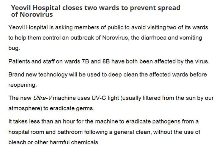 Ultra-V yeovil hosp.